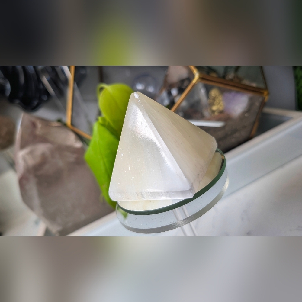 Selenite Crystal Pyramid